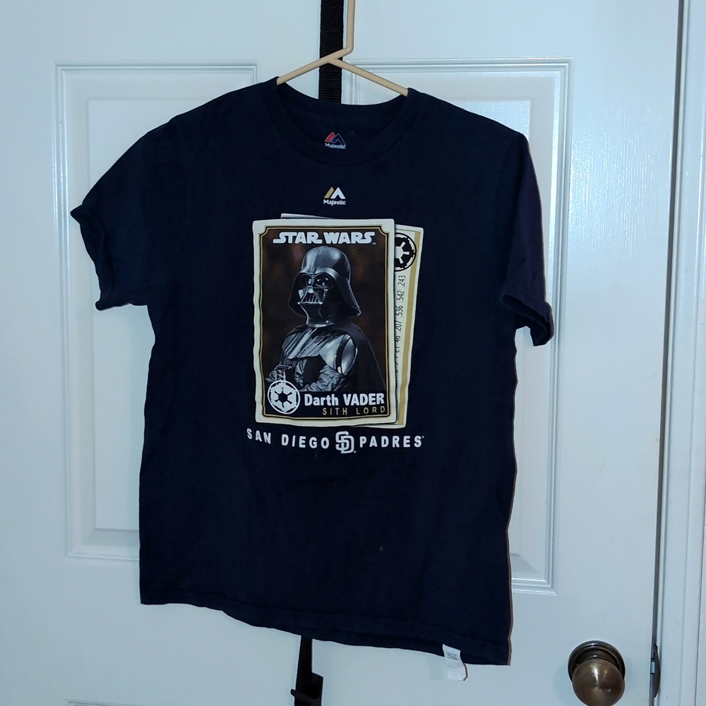 Majestic San Diego Padres/Darth Vader/Star Wars Tshirt